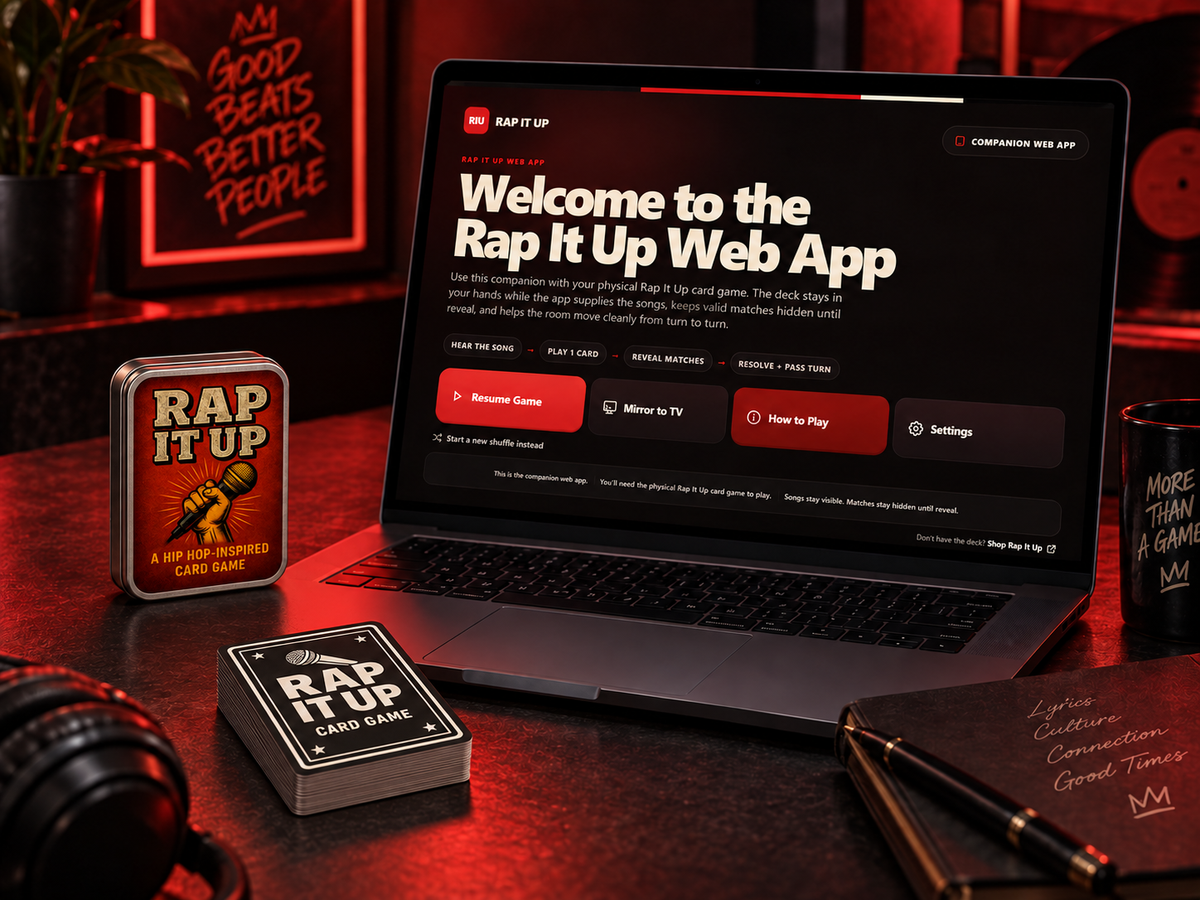 Rap It Up — The Ultimate Hip-Hop Card Game + Music Challenge
